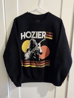 Hozier 2024 Unreal Unearth Tour Crewneck Sweatshirt - Women Size Medium - Black